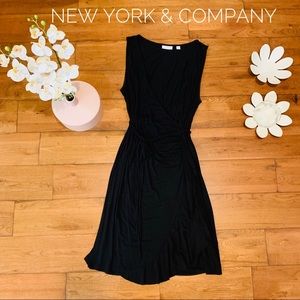 New York & Company Black Wrap Dress